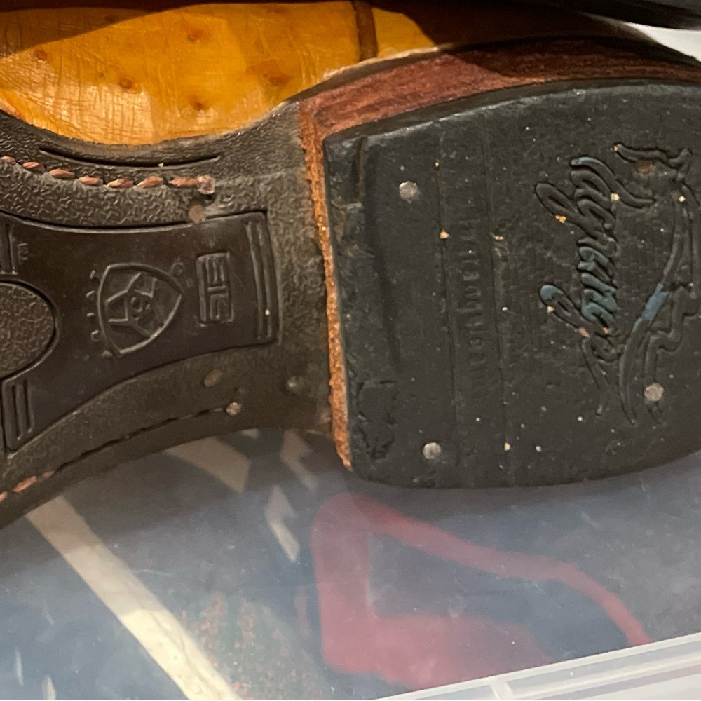Vintage La Grange Ostrich Boots 10 1/2 - Picture 15 of 15